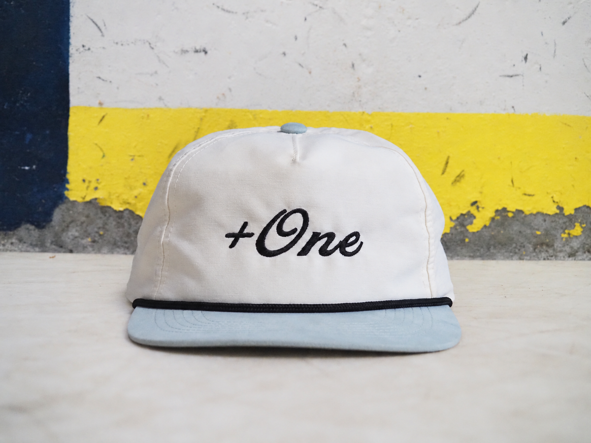 Plus One Rope Hat - Cream and Sea foam